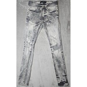 Jordan Craig Jeans Mens 30x32 Gray Legacy Edition Ross Ripped Denim Streetwear